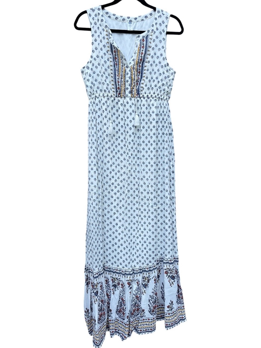 Old Navy Boho Tiered Maxi Dress Floral Size M